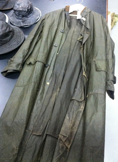 R.A. Fall's oilskin coat
