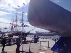 New London dockside exhibit